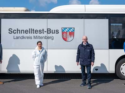 Schnelltestbus