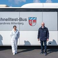Schnelltestbus